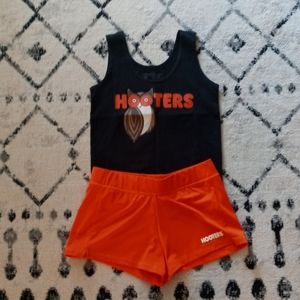 Hooters orange and black uniform set XS/S